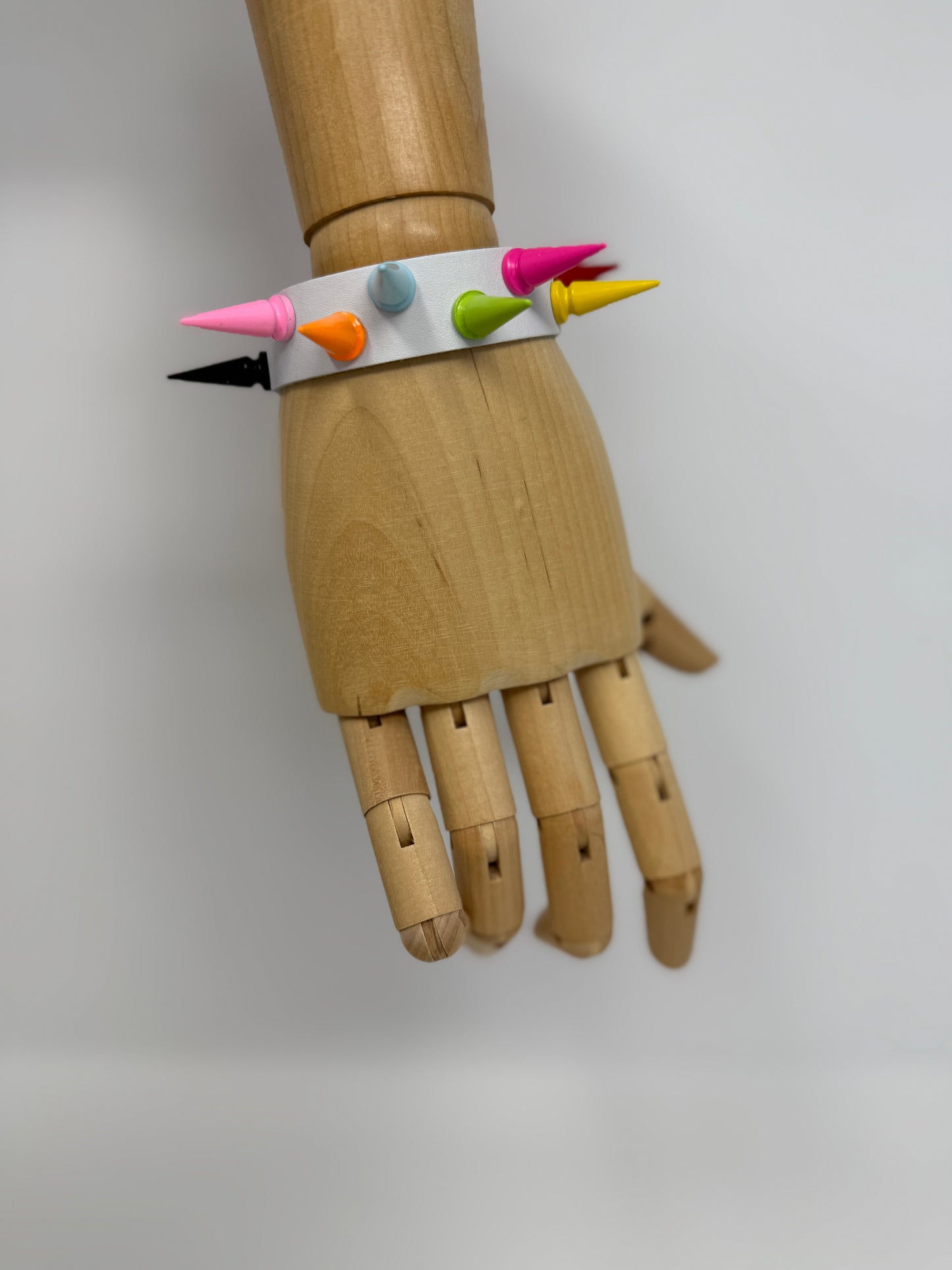 Spiky Leather Wristband