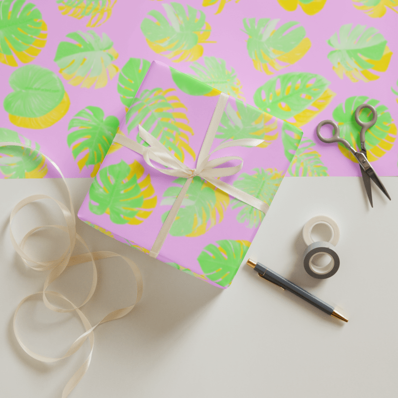 Monstera Wrapping paper sheets - 3 different colorways!
