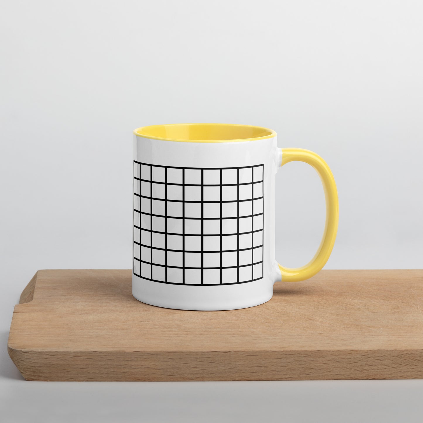 Grid Mug with Color Inside