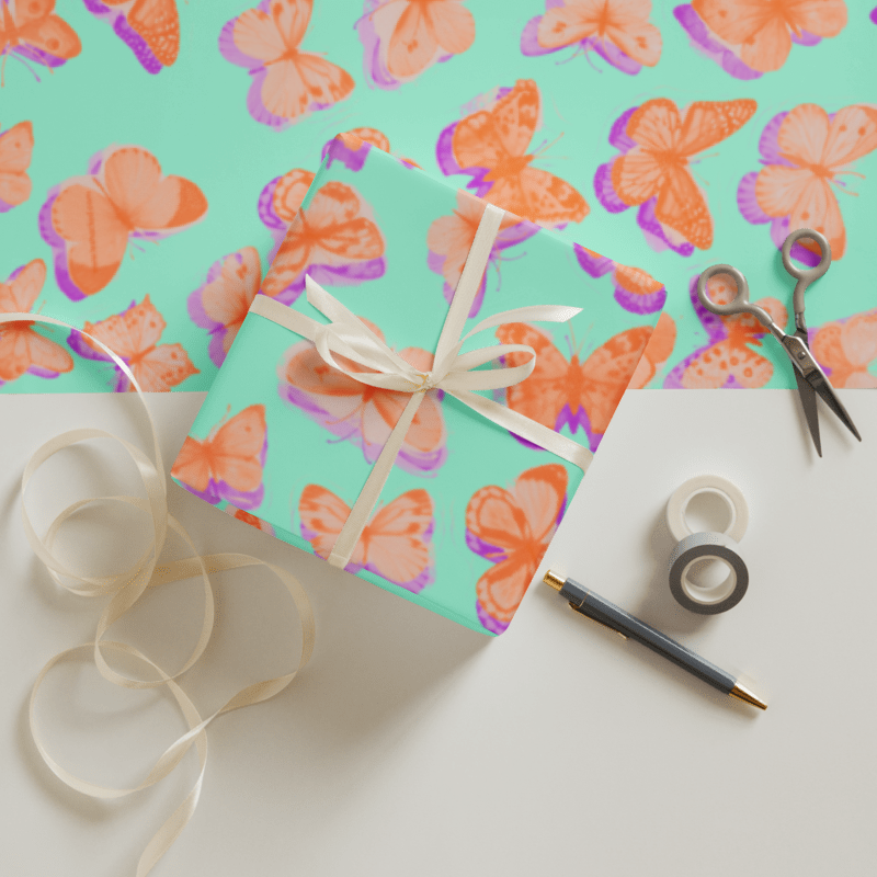 Butterfly Wrapping paper sheets