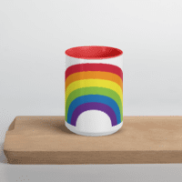 Rainbow Mug with Color Inside - 2 Sizes!