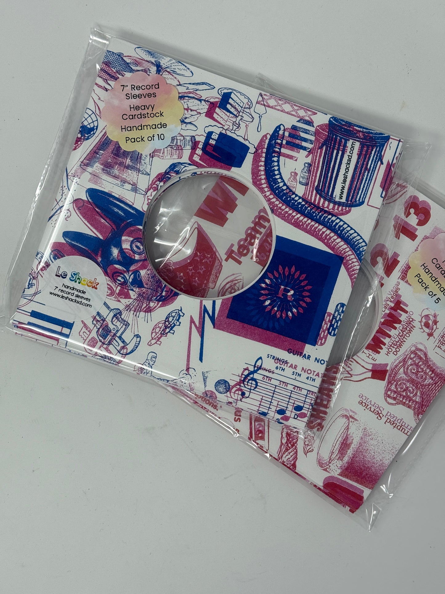 examples of 5 packs or 7' record sleeves