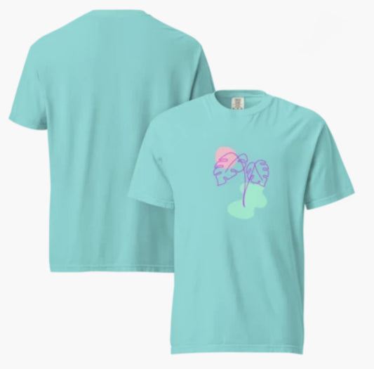 Monstera Print T Shirt