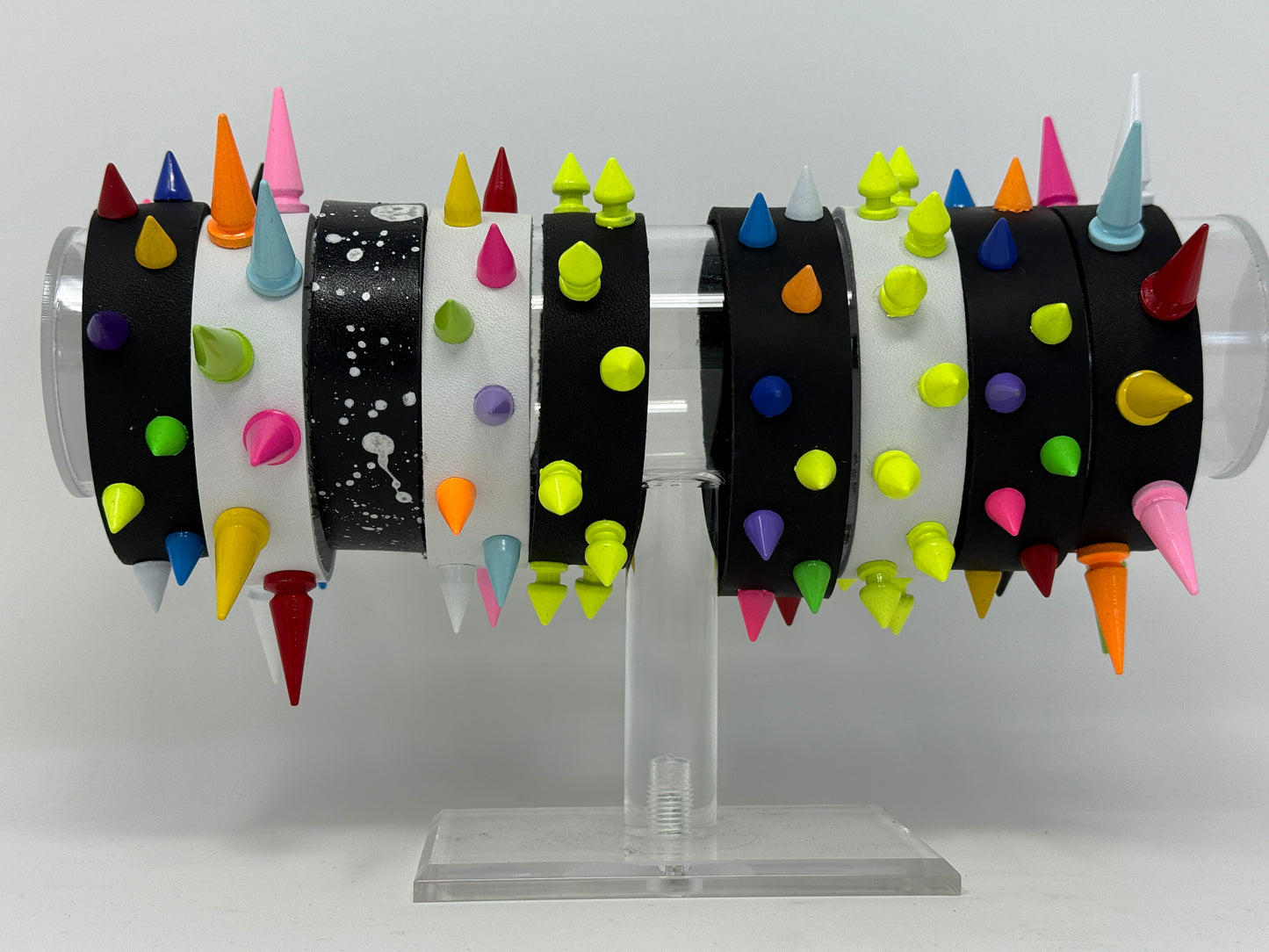 Spiky Leather Wristband