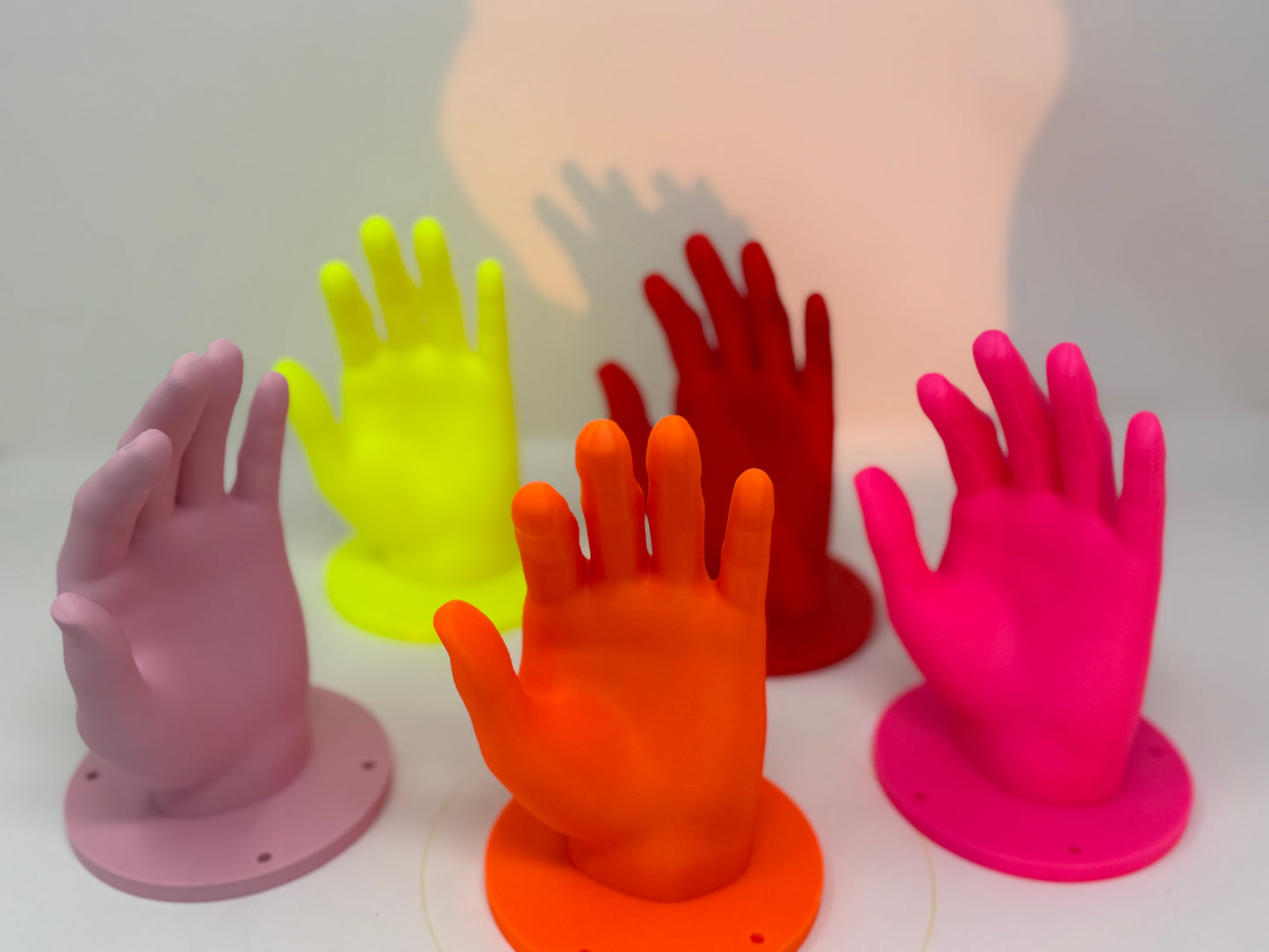 Left or Right Hand Hook — 3D Printed Wall Hook in Vibrant Colors