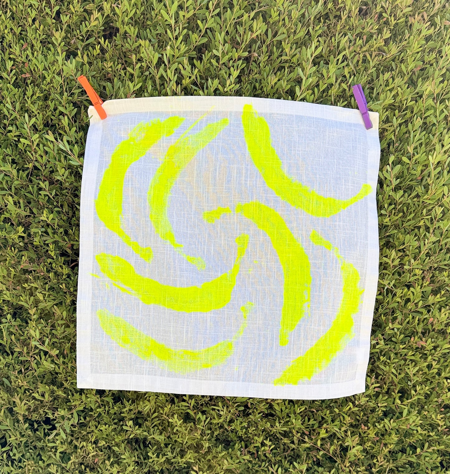 Hand Printed Tea Towel