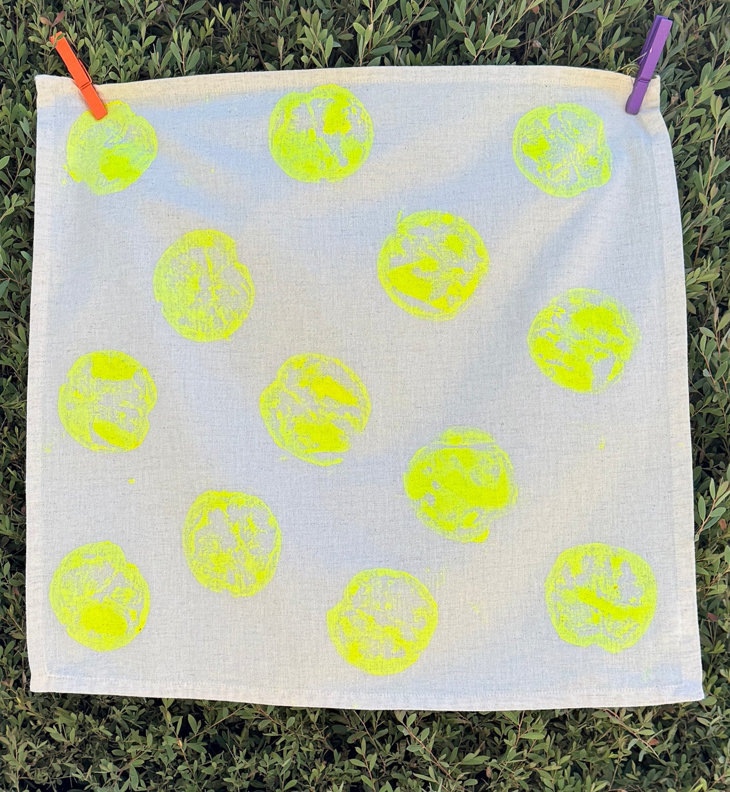 Hand Printed Tea Towel