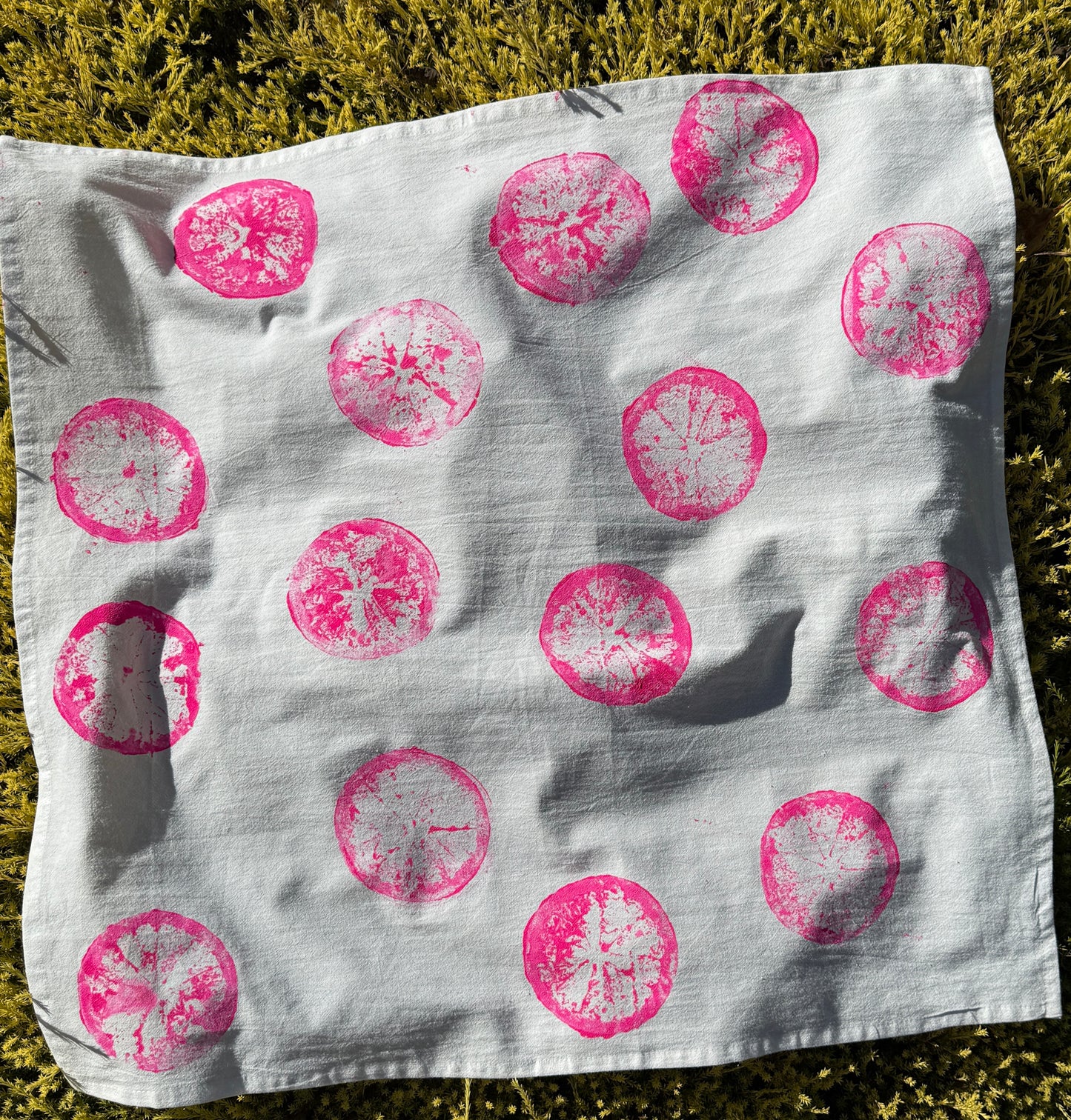 Hand Printed Tea Towel