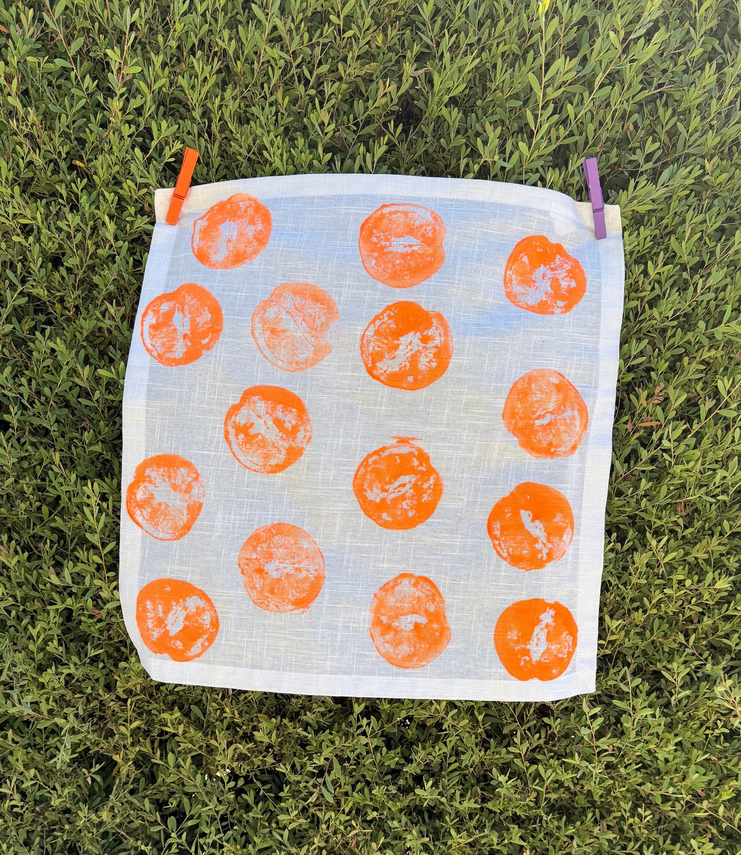 Hand Printed Tea Towel