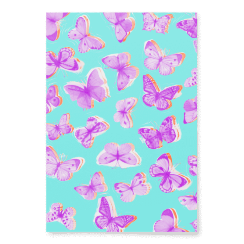 Butterfly Wrapping paper sheets