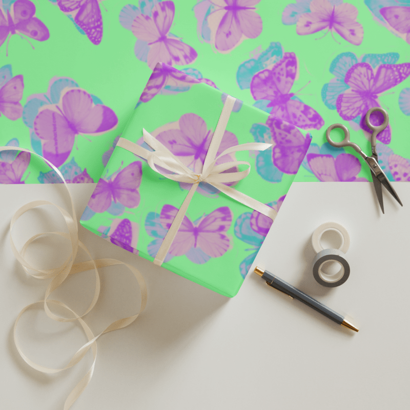 Butterfly Wrapping paper sheets