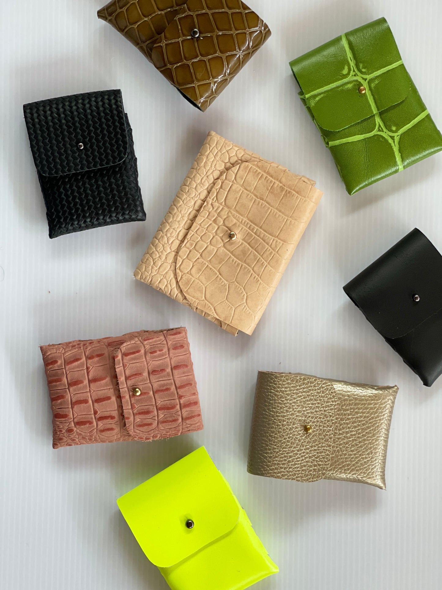 Leather or Synthetic Card Holder in Two Sizes