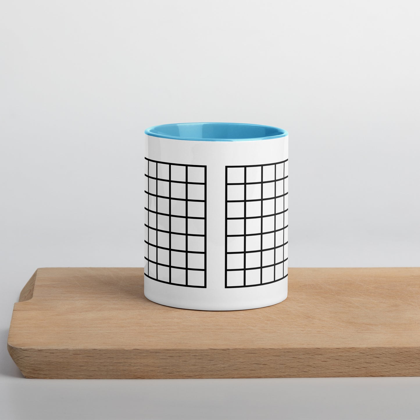 Grid Mug with Color Inside