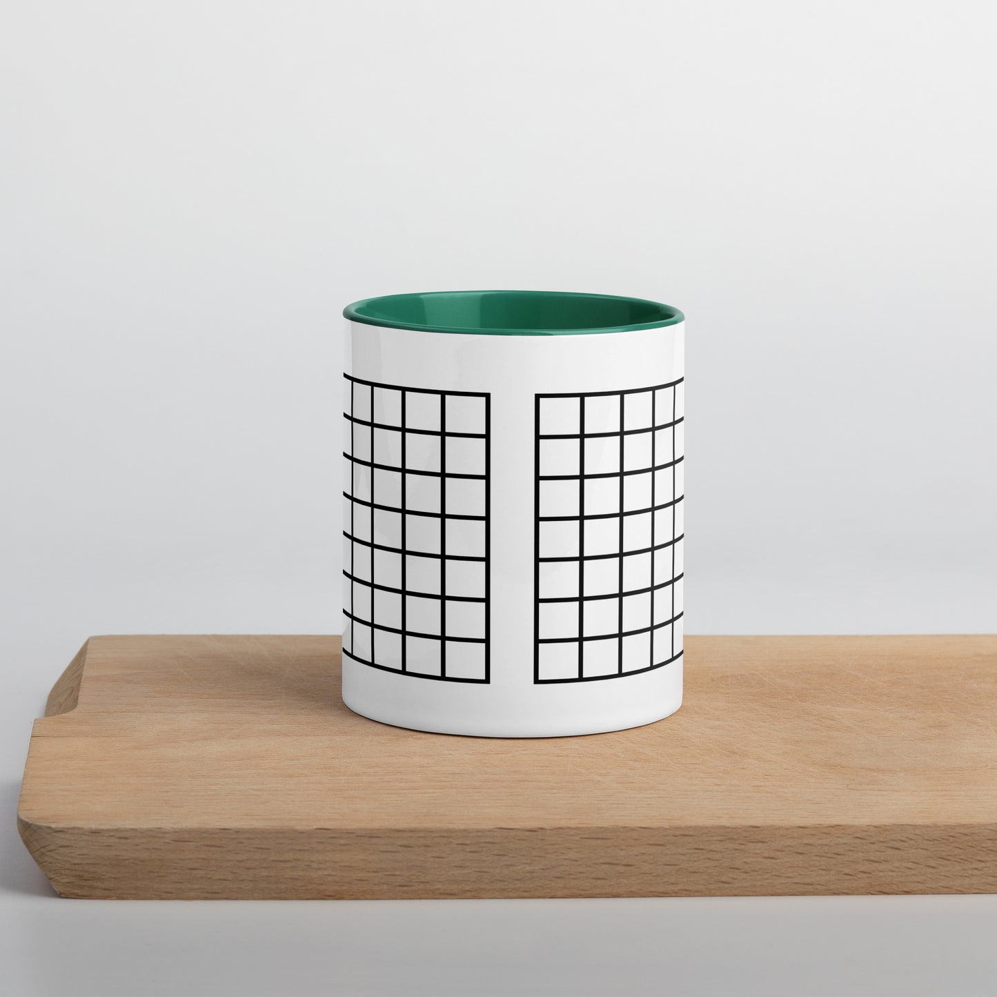Grid Mug with Color Inside