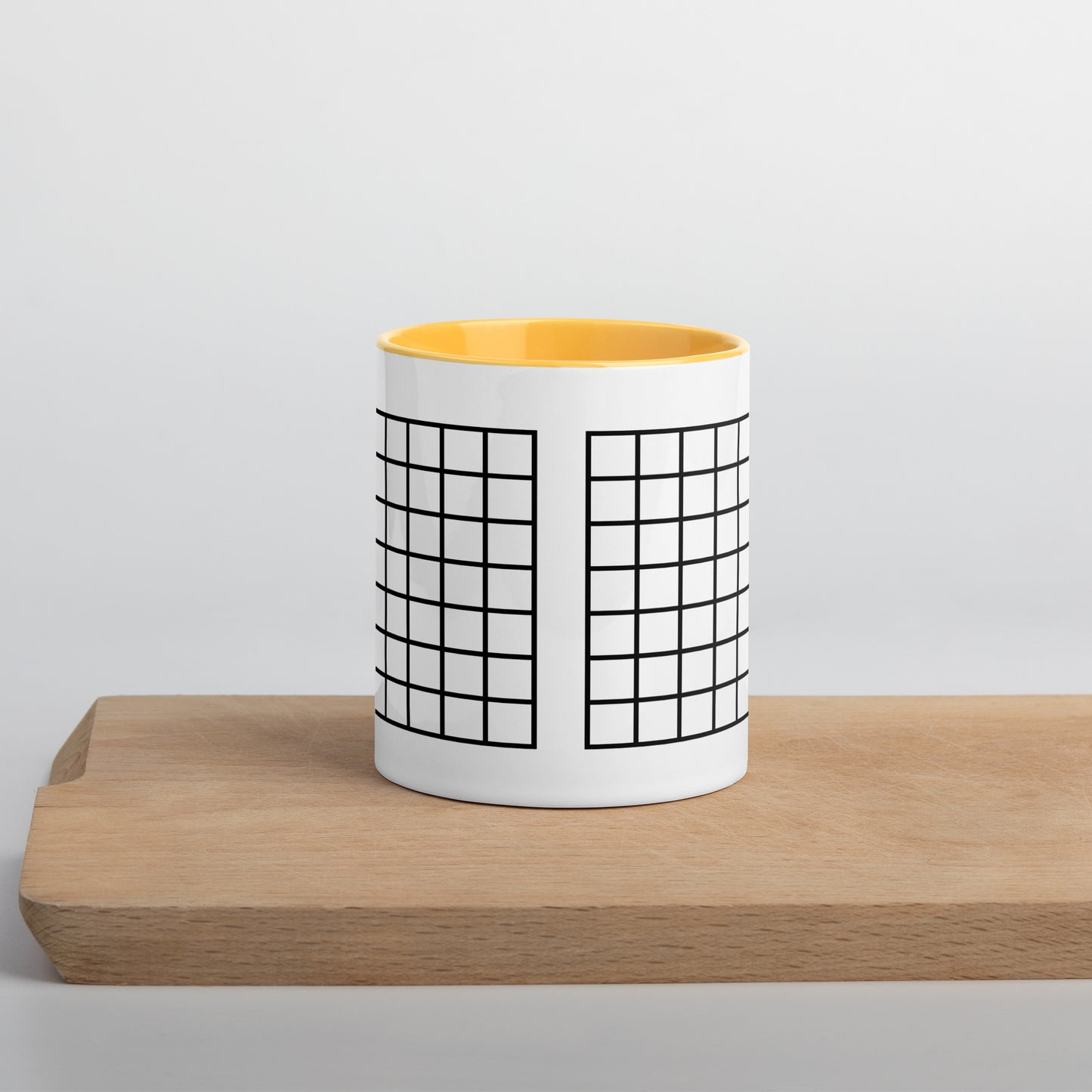Grid Mug with Color Inside