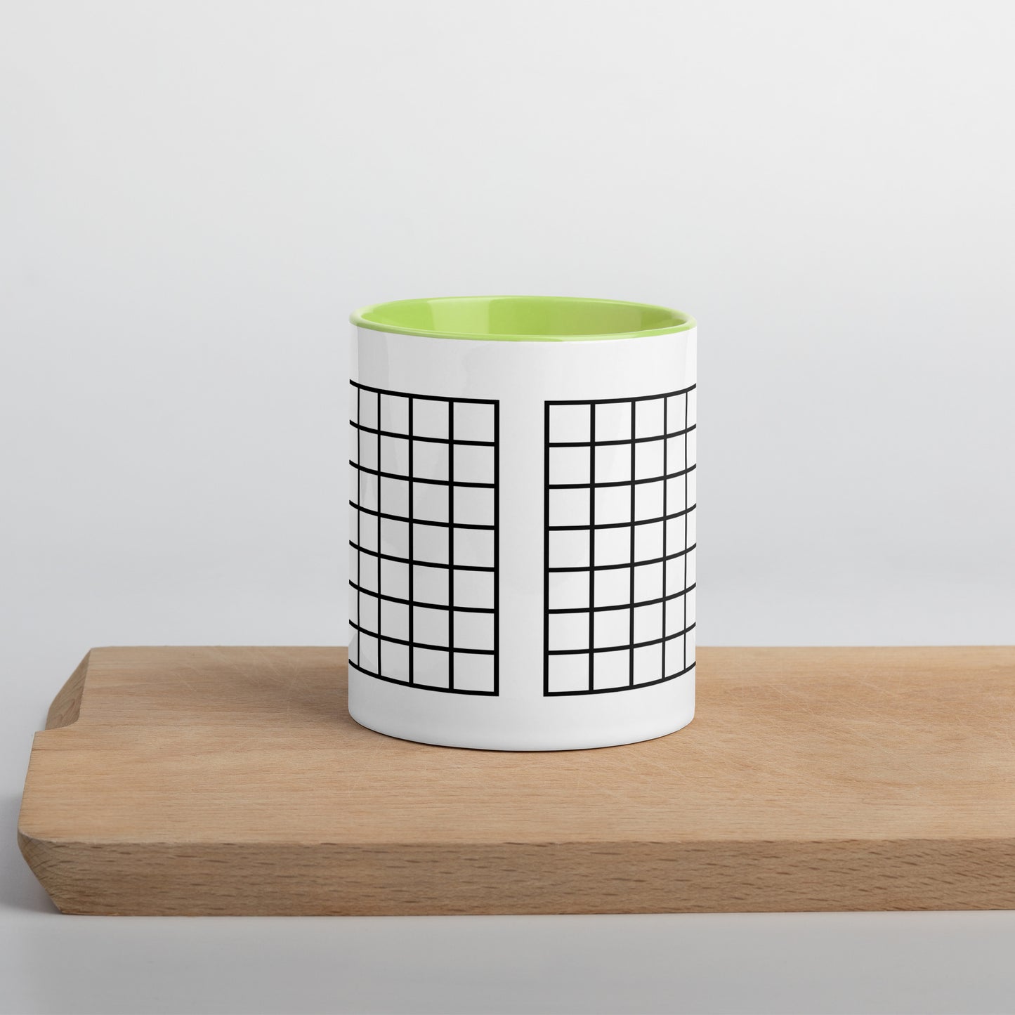 Grid Mug with Color Inside