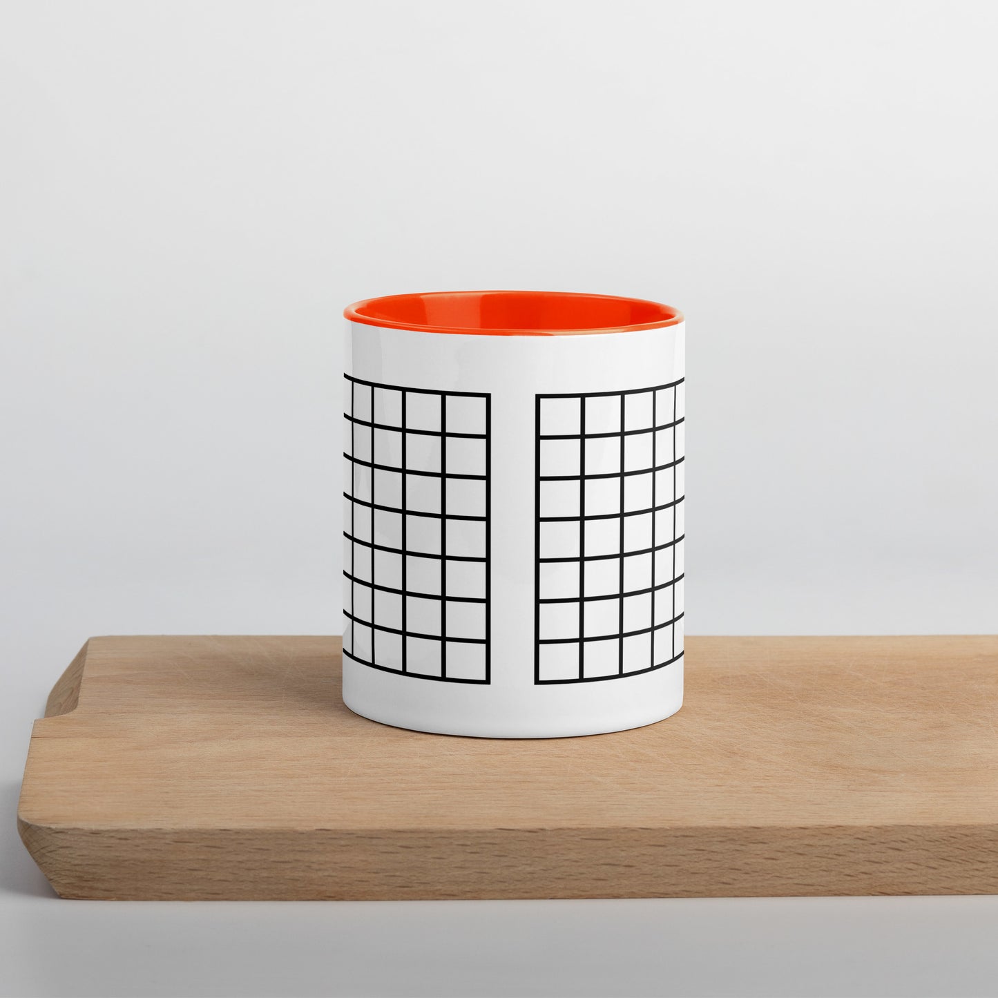 Grid Mug with Color Inside