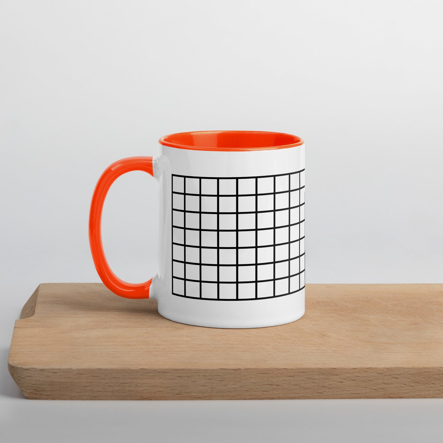 Grid Mug with Color Inside