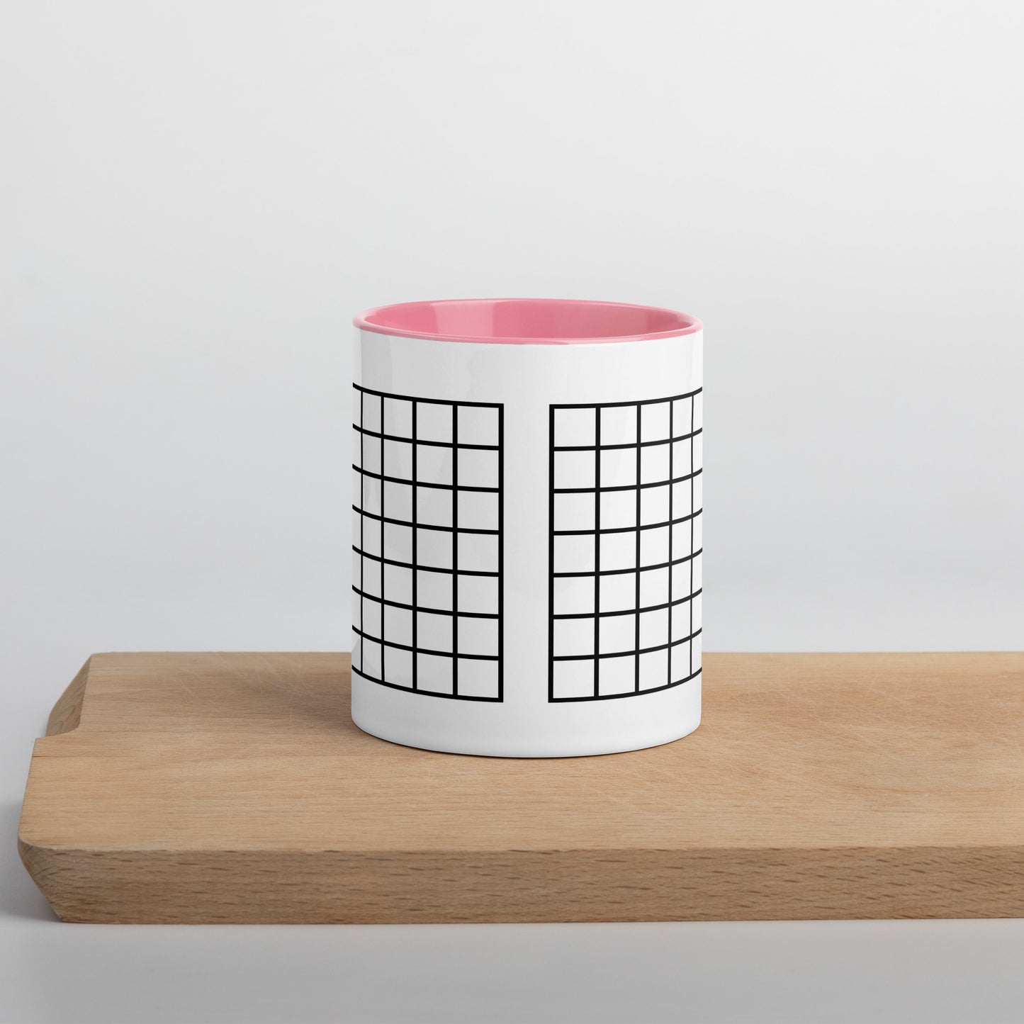 Grid Mug with Color Inside