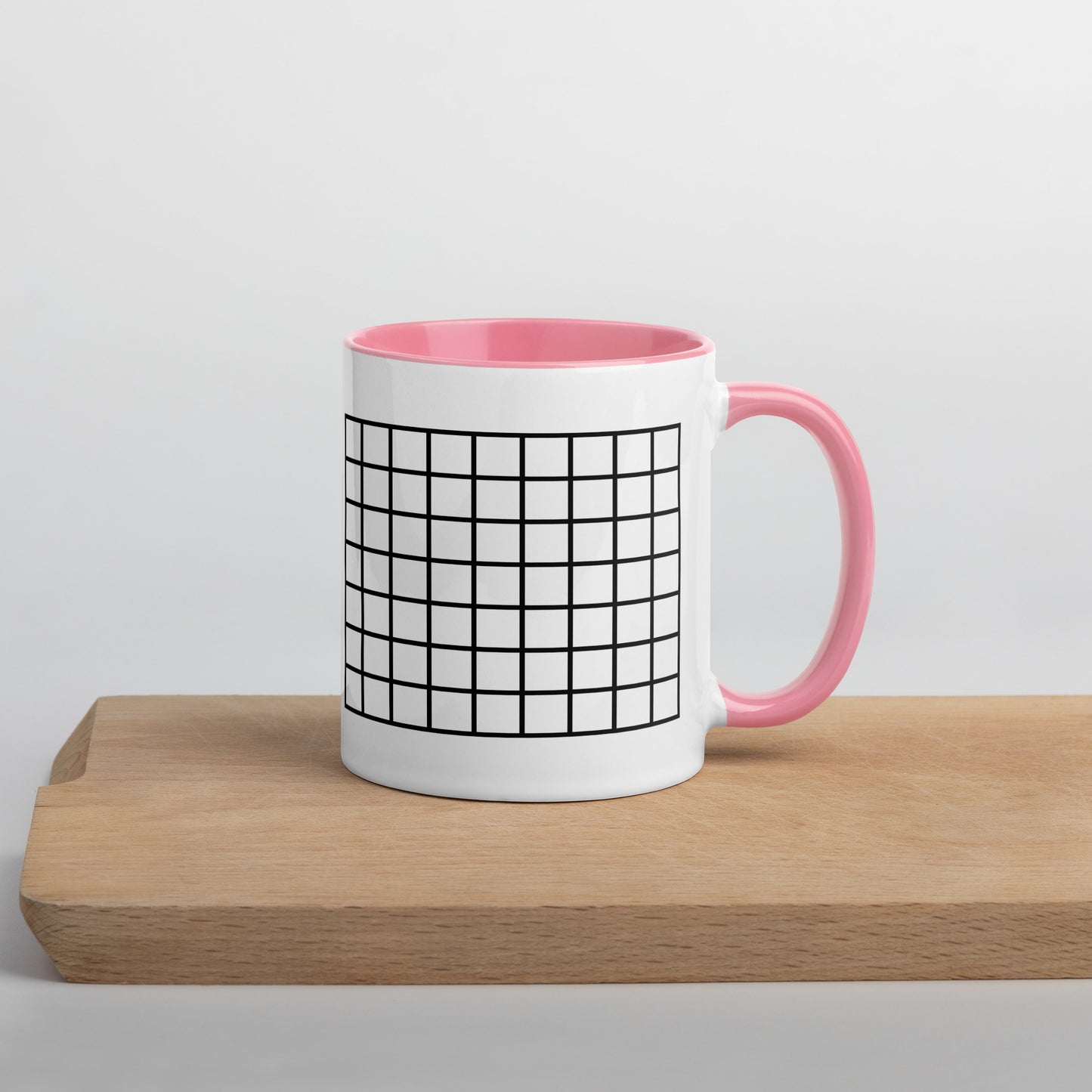 Grid Mug with Color Inside