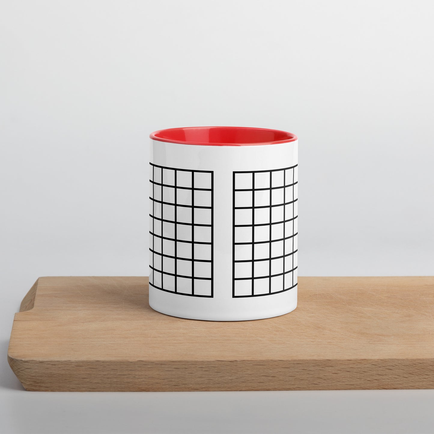 Grid Mug with Color Inside