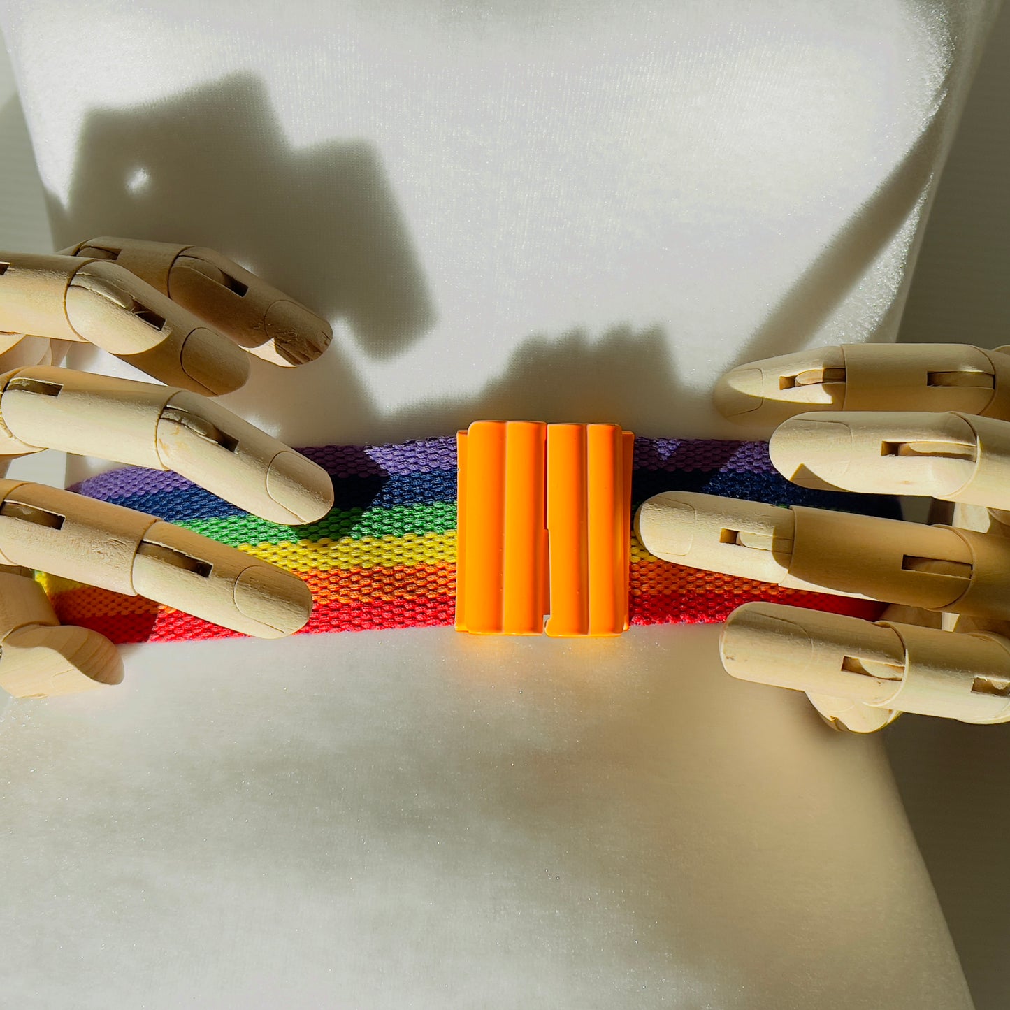 Vintage 80's Neon Enamel Rainbow Belt